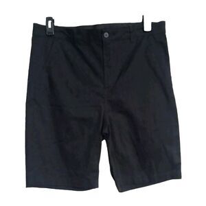 NWT Boys Old Navy Straight Uniform Shorts Sz 20 Plus Black At Knee Adj Waist K2